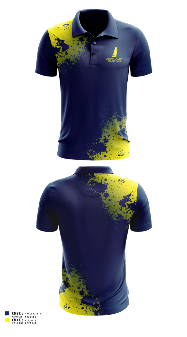 Short Sleeve Performance Polo, Stewarts Gully Sailing Club, Spirit Store, Teamtime, Team time, sublimation, custom sports apparel, team uniforms, spirit wear, spiritwear, sports uniforms, custom shirts, team store, custom team store, fundraiser sports, apparel fundraiser