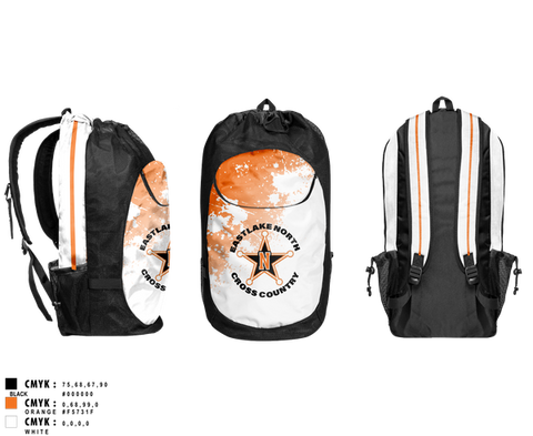 Gear Bag, Eastlake North Cross County, Cross Country, Teamtime, Team time, sublimation, custom sports apparel, team uniforms, spirit wear, spiritwear, sports uniforms, custom shirts, team store, custom team store, fundraiser sports, apparel fundraiser