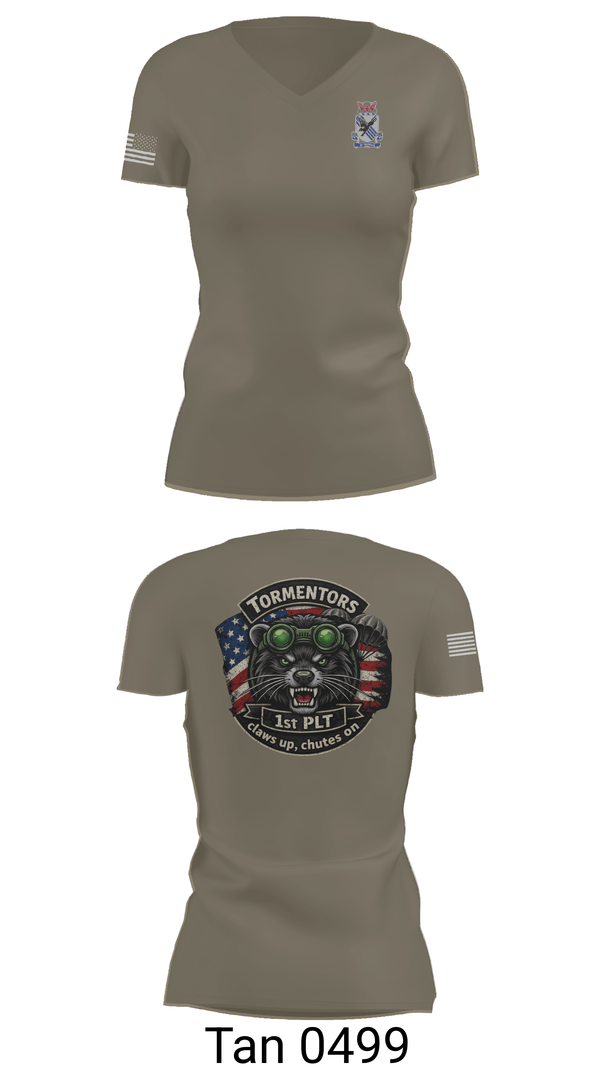 Womens Short Sleeve Vneck Shirt, A CO 2-505, Army, Teamtime, Team time, sublimation, custom sports apparel, team uniforms, spirit wear, spiritwear, sports uniforms, custom shirts, team store, custom team store, fundraiser sports, apparel fundraiser