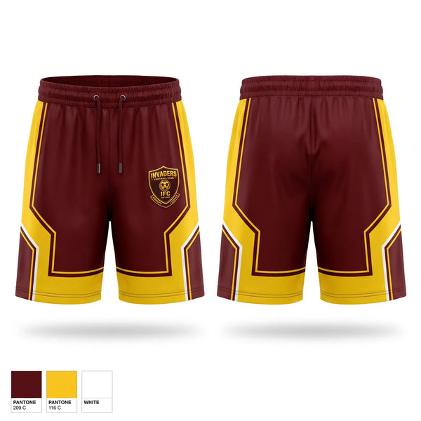 Athletic Shorts With Pockets, Invaders Football Club, Men's Soccer, Teamtime, Team time, sublimation, custom sports apparel, team uniforms, spirit wear, spiritwear, sports uniforms, custom shirts, team store, custom team store, fundraiser sports, apparel fundraiser