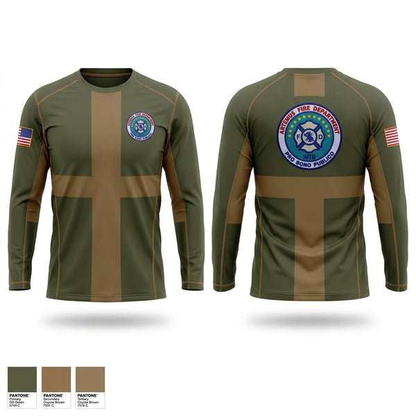 Long Sleeve Performance Shirt, Artemus fire department, Fire Department, Teamtime, Team time, sublimation, custom sports apparel, team uniforms, spirit wear, spiritwear, sports uniforms, custom shirts, team store, custom team store, fundraiser sports, apparel fundraiser