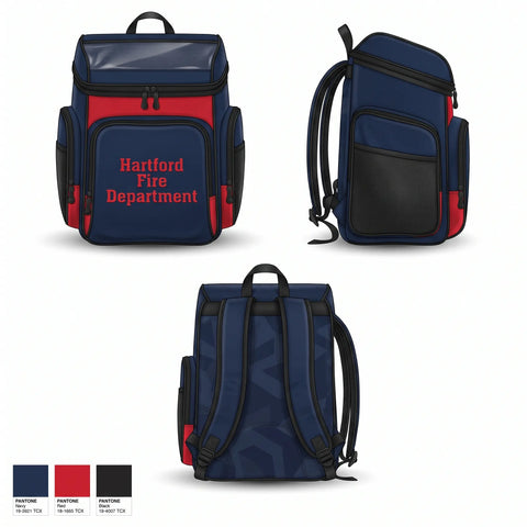 Gear Bag, Hartford Fire Department, Fire Department, Teamtime, Team time, sublimation, custom sports apparel, team uniforms, spirit wear, spiritwear, sports uniforms, custom shirts, team store, custom team store, fundraiser sports, apparel fundraiser