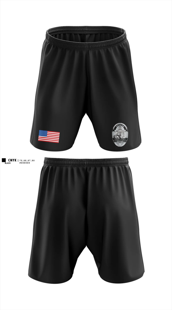 Athletic Shorts With Pockets, Georgetown Police Department, Police, Teamtime, Team time, sublimation, custom sports apparel, team uniforms, spirit wear, spiritwear, sports uniforms, custom shirts, team store, custom team store, fundraiser sports, apparel fundraiser