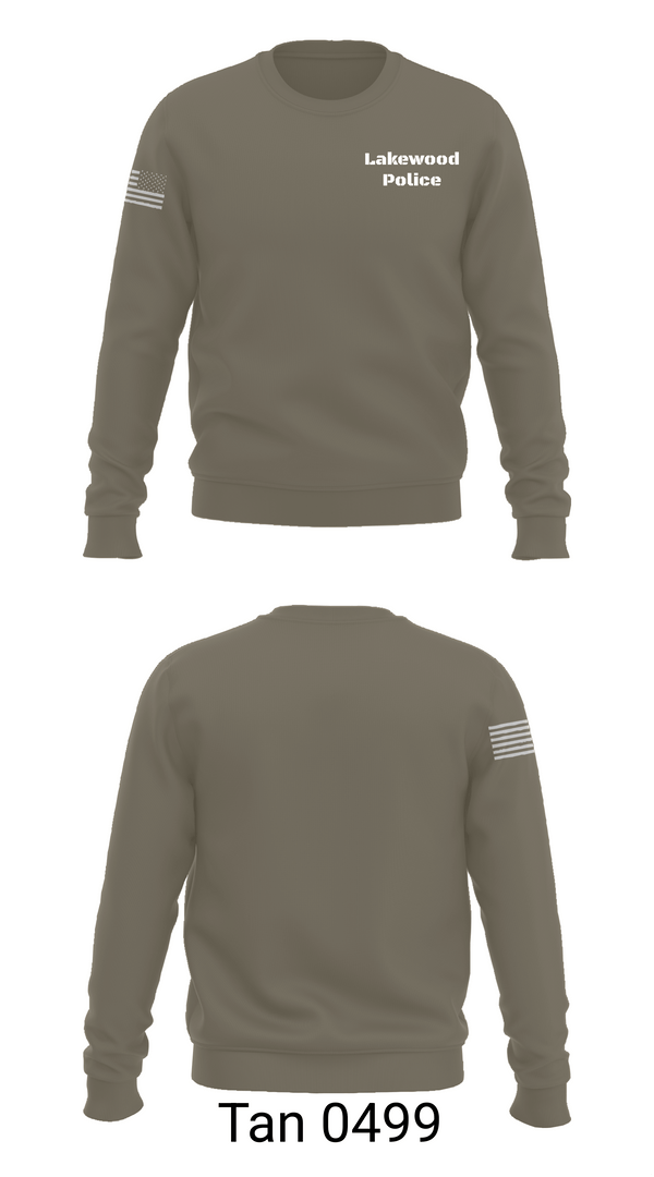 Crew Neck Sweatshirt, Lakewood Police, Police, Teamtime, Team time, sublimation, custom sports apparel, team uniforms, spirit wear, spiritwear, sports uniforms, custom shirts, team store, custom team store, fundraiser sports, apparel fundraiser