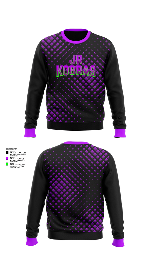 Crew Neck Sweatshirt, JR Kobras, Softball, Teamtime, Team time, sublimation, custom sports apparel, team uniforms, spirit wear, spiritwear, sports uniforms, custom shirts, team store, custom team store, fundraiser sports, apparel fundraiser