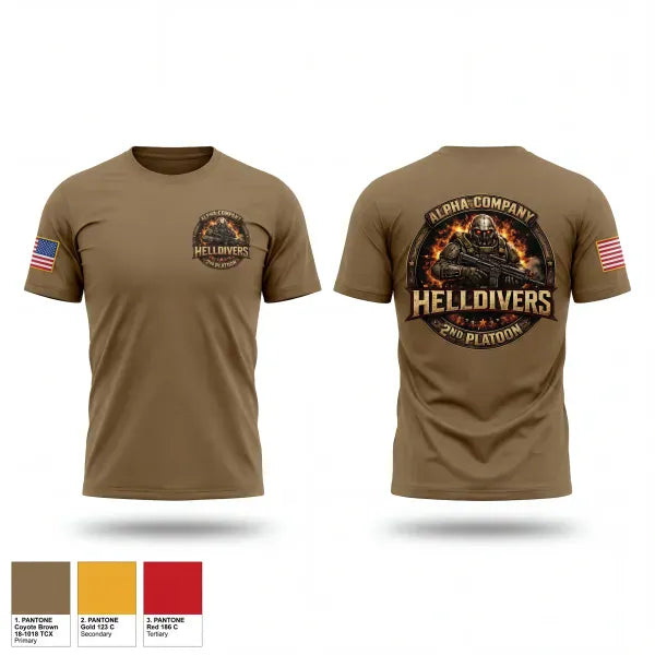 Short Sleeve Performance Shirt, A Co, 3-60th, 2nd Platoon, Army, Teamtime, Team time, sublimation, custom sports apparel, team uniforms, spirit wear, spiritwear, sports uniforms, custom shirts, team store, custom team store, fundraiser sports, apparel fundraiser
