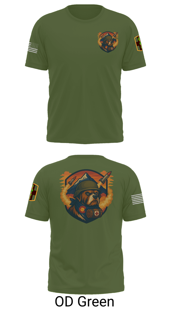 Old School Cotton Feel Shirt, 10th Field Hospital (FWD), , Teamtime, Team time, sublimation, custom sports apparel, team uniforms, spirit wear, spiritwear, sports uniforms, custom shirts, team store, custom team store, fundraiser sports, apparel fundraiser