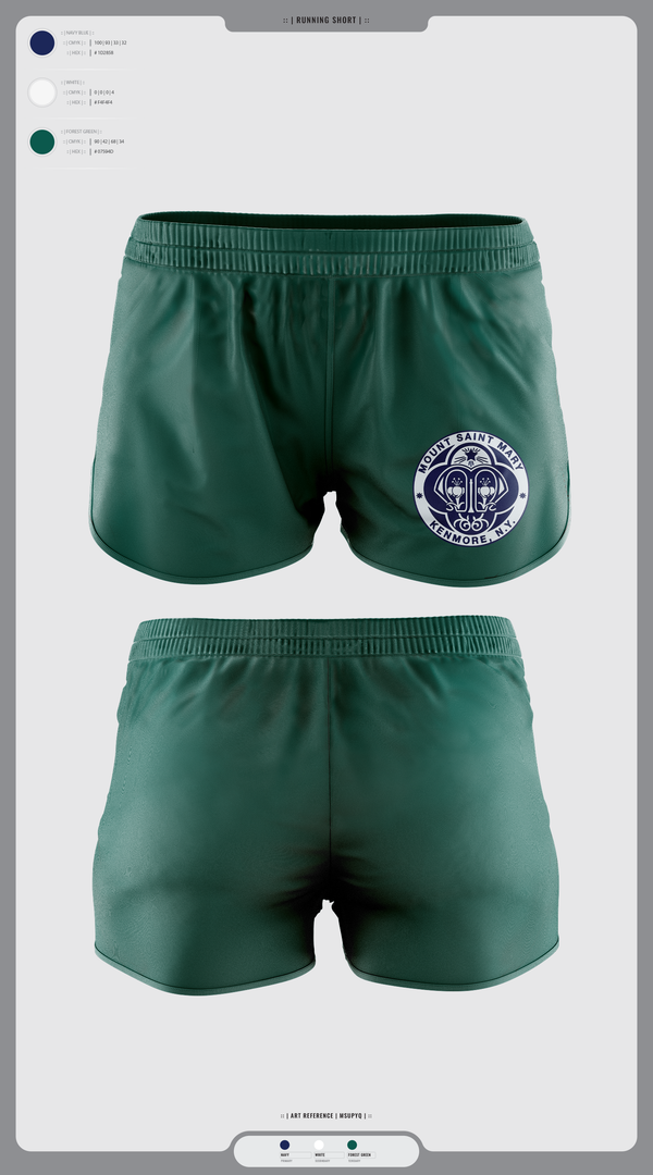 Womens Shorts, Mount St Mary Academy Dance, Spirit Store, Teamtime, Team time, sublimation, custom sports apparel, team uniforms, spirit wear, spiritwear, sports uniforms, custom shirts, team store, custom team store, fundraiser sports, apparel fundraiser