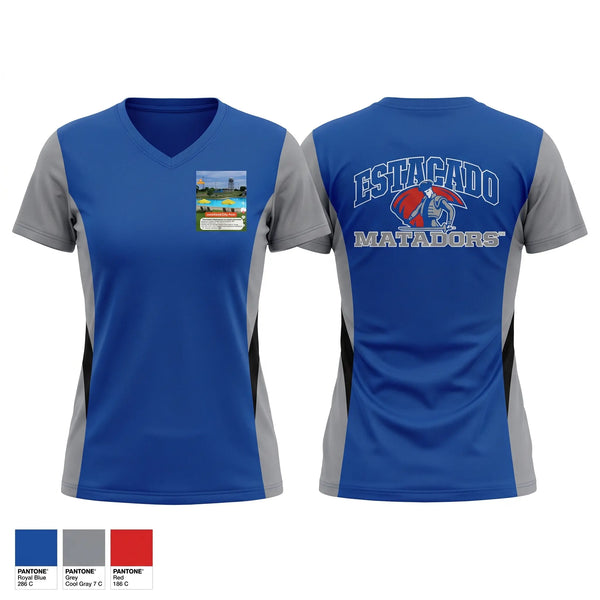Womens Short Sleeve Vneck Shirt, Lady Matadors, Softball, Teamtime, Team time, sublimation, custom sports apparel, team uniforms, spirit wear, spiritwear, sports uniforms, custom shirts, team store, custom team store, fundraiser sports, apparel fundraiser