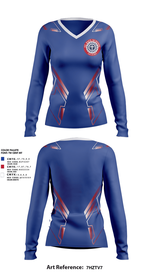 Womens Long Sleeve Vneck Shirt, PANTHERS, Women's Volleyball, Teamtime, Team time, sublimation, custom sports apparel, team uniforms, spirit wear, spiritwear, sports uniforms, custom shirts, team store, custom team store, fundraiser sports, apparel fundraiser