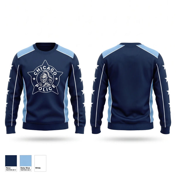 Crew Neck Sweatshirt, Chicago Police Lady Knights, Softball, Teamtime, Team time, sublimation, custom sports apparel, team uniforms, spirit wear, spiritwear, sports uniforms, custom shirts, team store, custom team store, fundraiser sports, apparel fundraiser