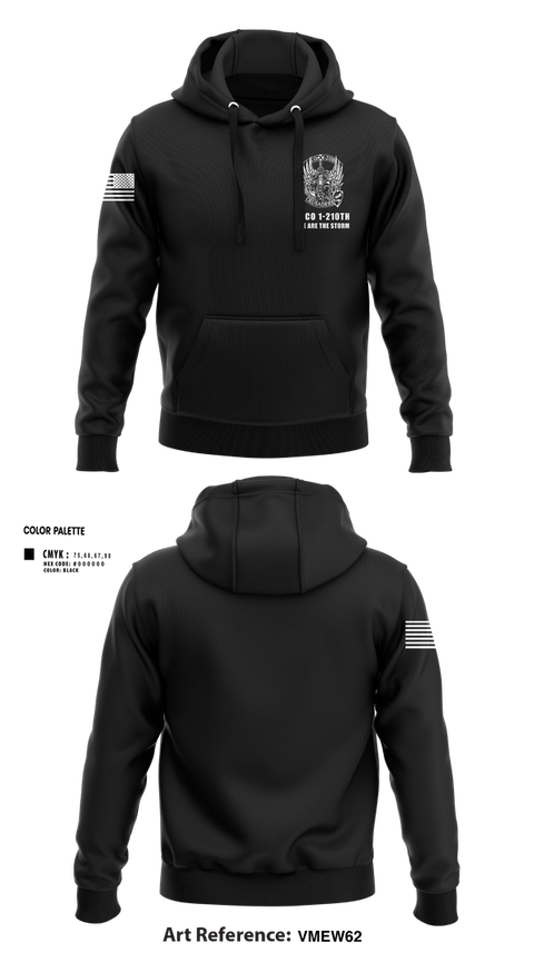 Hoodie, C Co 1-210th Crusaders, Army, Teamtime, Team time, sublimation, custom sports apparel, team uniforms, spirit wear, spiritwear, sports uniforms, custom shirts, team store, custom team store, fundraiser sports, apparel fundraiser