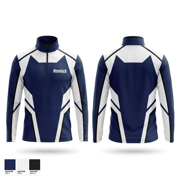 Quarter Zip Jacket, Hemlock, Wrestling, Teamtime, Team time, sublimation, custom sports apparel, team uniforms, spirit wear, spiritwear, sports uniforms, custom shirts, team store, custom team store, fundraiser sports, apparel fundraiser