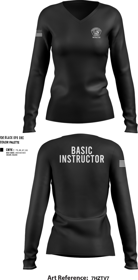 Womens Long Sleeve Vneck Shirt, Academy Basic, , Teamtime, Team time, sublimation, custom sports apparel, team uniforms, spirit wear, spiritwear, sports uniforms, custom shirts, team store, custom team store, fundraiser sports, apparel fundraiser