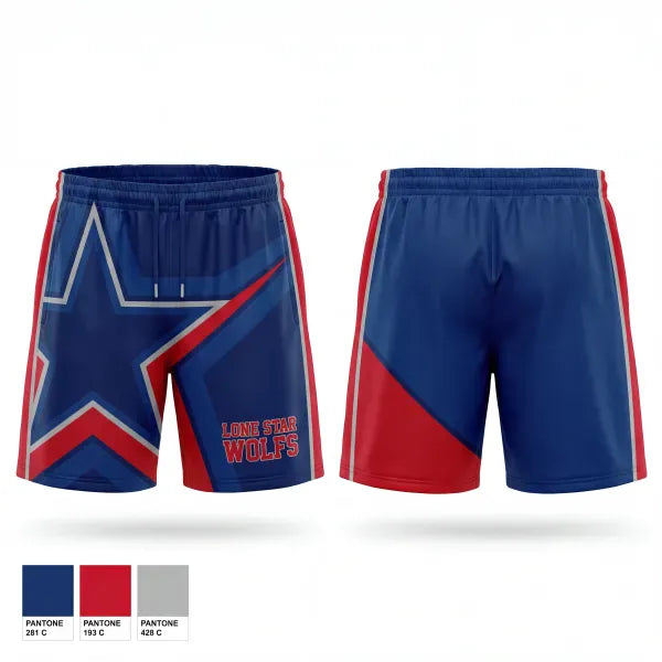 Athletic Shorts With Pockets, LoneStar Wolfs, Softball, Teamtime, Team time, sublimation, custom sports apparel, team uniforms, spirit wear, spiritwear, sports uniforms, custom shirts, team store, custom team store, fundraiser sports, apparel fundraiser