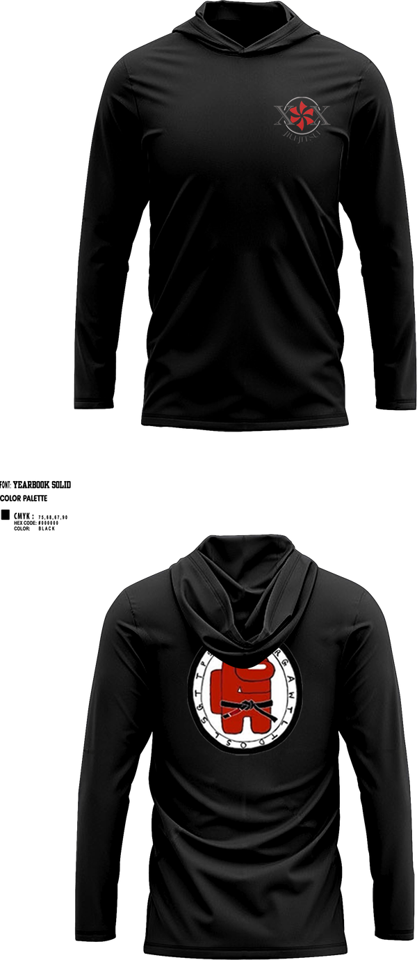 Short Sleeve Performance Shirt with hood, 10-10 Jiu Jitsu, Wrestling, Teamtime, Team time, sublimation, custom sports apparel, team uniforms, spirit wear, spiritwear, sports uniforms, custom shirts, team store, custom team store, fundraiser sports, apparel fundraiser