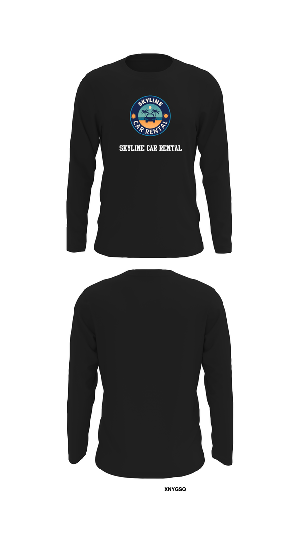 Long Sleeve Performance Shirt, Skyline Car Rental, Men's Basketball, Teamtime, Team time, sublimation, custom sports apparel, team uniforms, spirit wear, spiritwear, sports uniforms, custom shirts, team store, custom team store, fundraiser sports, apparel fundraiser