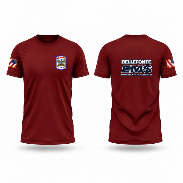 Old School Cotton Feel Shirt, Bellefonte EMS, EMS/EMT, Teamtime, Team time, sublimation, custom sports apparel, team uniforms, spirit wear, spiritwear, sports uniforms, custom shirts, team store, custom team store, fundraiser sports, apparel fundraiser