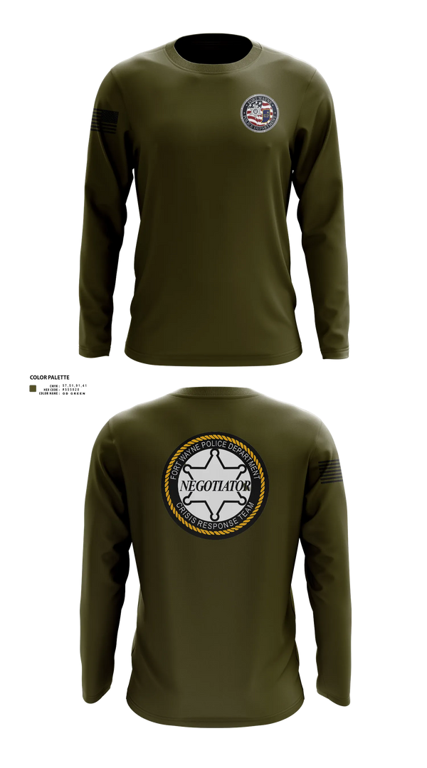 Long Sleeve Performance Shirt, CRT, Police, Teamtime, Team time, sublimation, custom sports apparel, team uniforms, spirit wear, spiritwear, sports uniforms, custom shirts, team store, custom team store, fundraiser sports, apparel fundraiser