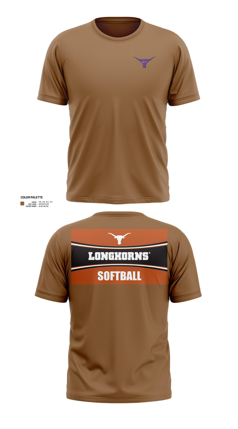 Short Sleeve Performance Shirt, Longhorns, Softball, Teamtime, Team time, sublimation, custom sports apparel, team uniforms, spirit wear, spiritwear, sports uniforms, custom shirts, team store, custom team store, fundraiser sports, apparel fundraiser