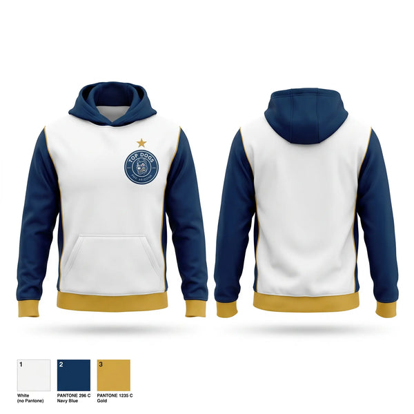 Hoodie, Top Dogs, Men's Soccer, Teamtime, Team time, sublimation, custom sports apparel, team uniforms, spirit wear, spiritwear, sports uniforms, custom shirts, team store, custom team store, fundraiser sports, apparel fundraiser