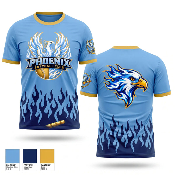 Short Sleeve Performance Shirt, New Jersey Phoenix, Softball, Teamtime, Team time, sublimation, custom sports apparel, team uniforms, spirit wear, spiritwear, sports uniforms, custom shirts, team store, custom team store, fundraiser sports, apparel fundraiser