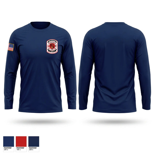 Long Sleeve Performance Shirt, Bay Springs Fire Department, Fire Department, Teamtime, Team time, sublimation, custom sports apparel, team uniforms, spirit wear, spiritwear, sports uniforms, custom shirts, team store, custom team store, fundraiser sports, apparel fundraiser
