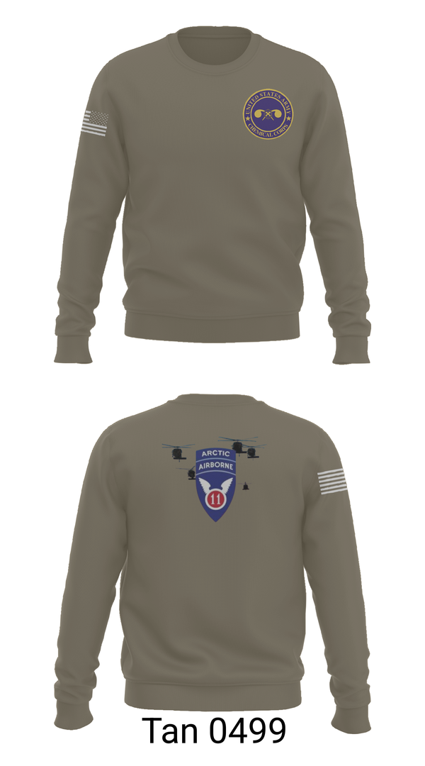 Crew Neck Sweatshirt, 440th CBRN CO, , Teamtime, Team time, sublimation, custom sports apparel, team uniforms, spirit wear, spiritwear, sports uniforms, custom shirts, team store, custom team store, fundraiser sports, apparel fundraiser