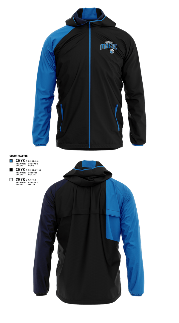 Windbreaker, Magic, Men's Basketball, Teamtime, Team time, sublimation, custom sports apparel, team uniforms, spirit wear, spiritwear, sports uniforms, custom shirts, team store, custom team store, fundraiser sports, apparel fundraiser