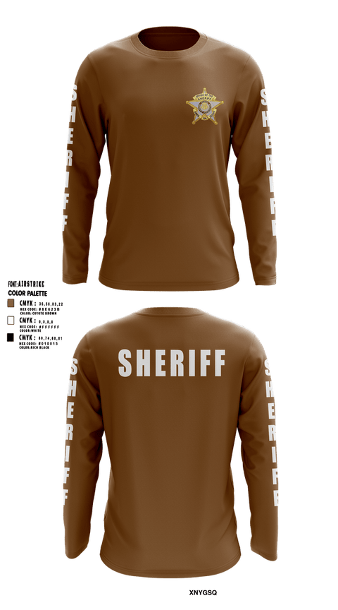 Long Sleeve Performance Shirt, SHERIFF, Police, Teamtime, Team time, sublimation, custom sports apparel, team uniforms, spirit wear, spiritwear, sports uniforms, custom shirts, team store, custom team store, fundraiser sports, apparel fundraiser