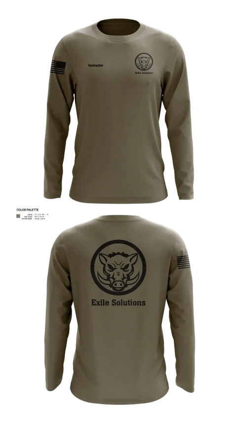 Long Sleeve Performance Shirt, Exile Solutions, Police, Teamtime, Team time, sublimation, custom sports apparel, team uniforms, spirit wear, spiritwear, sports uniforms, custom shirts, team store, custom team store, fundraiser sports, apparel fundraiser
