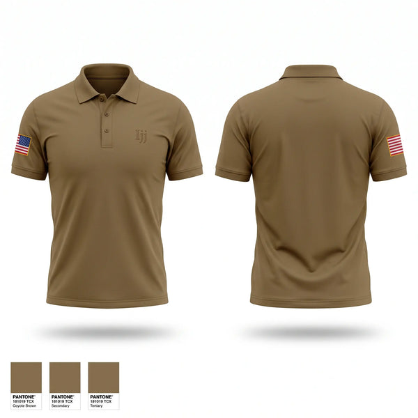 Short Sleeve Performance Polo, Ijj, Army, Teamtime, Team time, sublimation, custom sports apparel, team uniforms, spirit wear, spiritwear, sports uniforms, custom shirts, team store, custom team store, fundraiser sports, apparel fundraiser
