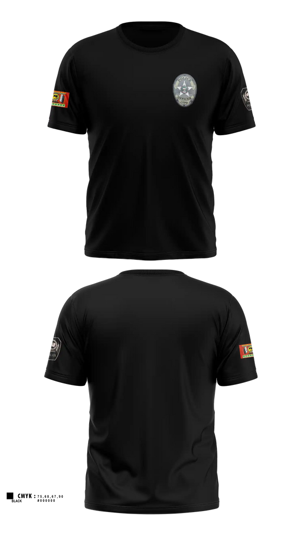 Old School Cotton Shirt, Colville Tribal Police, Police, Teamtime, Team time, sublimation, custom sports apparel, team uniforms, spirit wear, spiritwear, sports uniforms, custom shirts, team store, custom team store, fundraiser sports, apparel fundraiser