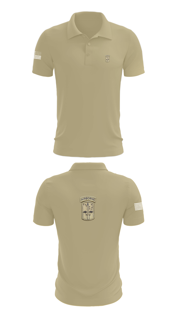 Short Sleeve Performance Polo, C co 4/327th INF BN, , Teamtime, Team time, sublimation, custom sports apparel, team uniforms, spirit wear, spiritwear, sports uniforms, custom shirts, team store, custom team store, fundraiser sports, apparel fundraiser