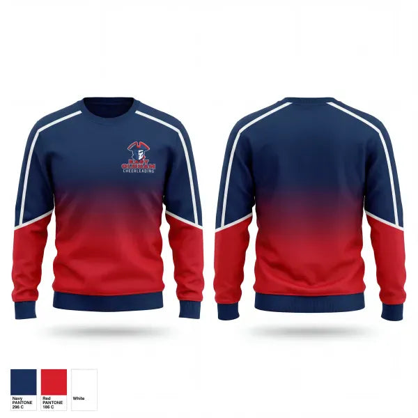 Crew Neck Sweatshirt, East Oldham Middle School, Cheer, Teamtime, Team time, sublimation, custom sports apparel, team uniforms, spirit wear, spiritwear, sports uniforms, custom shirts, team store, custom team store, fundraiser sports, apparel fundraiser