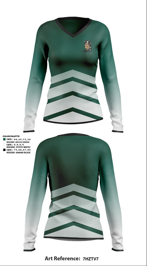 Womens Long Sleeve Vneck Shirt, Crowley's Ridge College Volleyball, Women's Volleyball, Teamtime, Team time, sublimation, custom sports apparel, team uniforms, spirit wear, spiritwear, sports uniforms, custom shirts, team store, custom team store, fundraiser sports, apparel fundraiser