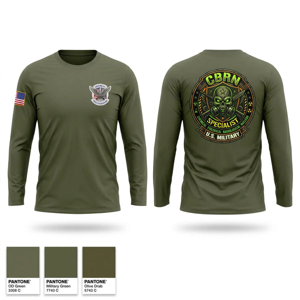 Long Sleeve Performance Shirt, CBRN DEVILS, Army, Teamtime, Team time, sublimation, custom sports apparel, team uniforms, spirit wear, spiritwear, sports uniforms, custom shirts, team store, custom team store, fundraiser sports, apparel fundraiser