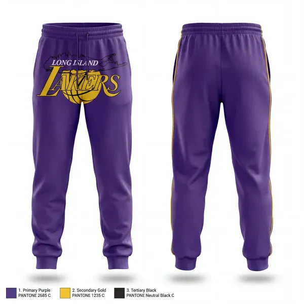 Sweatpants, LI LAKERS, Women's Basketball, Teamtime, Team time, sublimation, custom sports apparel, team uniforms, spirit wear, spiritwear, sports uniforms, custom shirts, team store, custom team store, fundraiser sports, apparel fundraiser