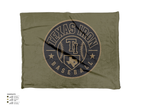 Blanket, Texas Iron Baseball, Baseball, Teamtime, Team time, sublimation, custom sports apparel, team uniforms, spirit wear, spiritwear, sports uniforms, custom shirts, team store, custom team store, fundraiser sports, apparel fundraiser