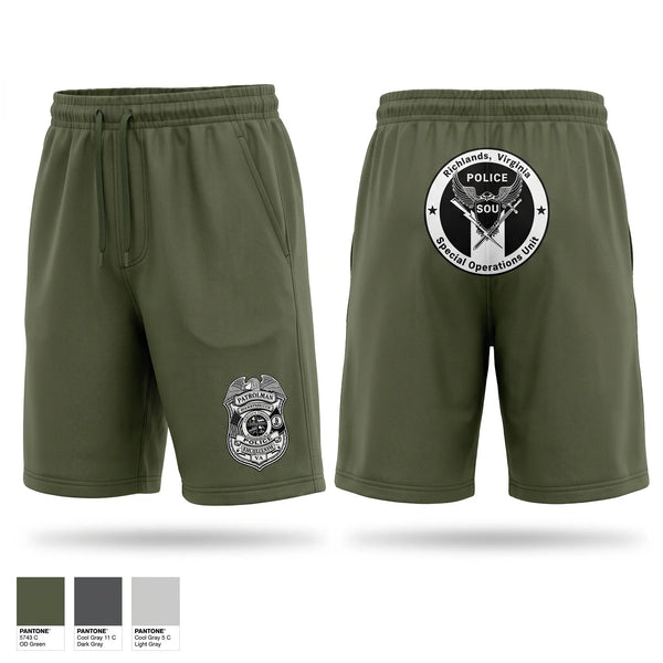 Athletic Shorts With Pockets, Richlands Police Department SOU Team, Police, Teamtime, Team time, sublimation, custom sports apparel, team uniforms, spirit wear, spiritwear, sports uniforms, custom shirts, team store, custom team store, fundraiser sports, apparel fundraiser