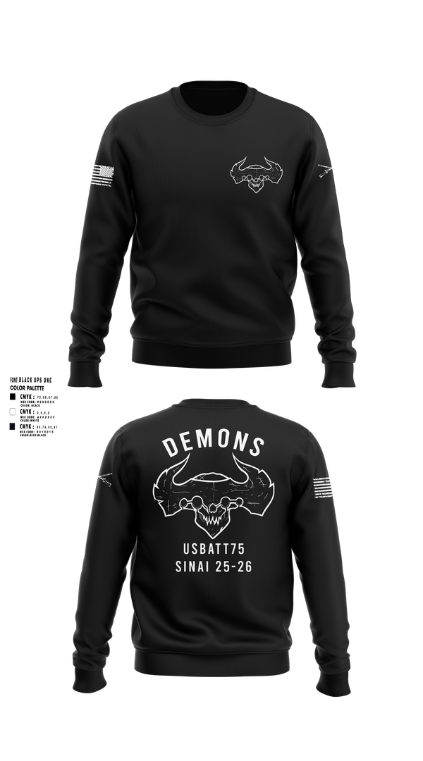 Crew Neck Sweatshirt, D-co 1-173 1st PLT, , Teamtime, Team time, sublimation, custom sports apparel, team uniforms, spirit wear, spiritwear, sports uniforms, custom shirts, team store, custom team store, fundraiser sports, apparel fundraiser