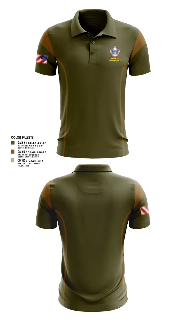 Short Sleeve Performance Polo, Scouts BSA, Spirit Store, Teamtime, Team time, sublimation, custom sports apparel, team uniforms, spirit wear, spiritwear, sports uniforms, custom shirts, team store, custom team store, fundraiser sports, apparel fundraiser