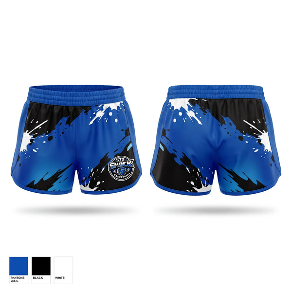 Womens Shorts, 573 Shock, Men's Basketball, Teamtime, Team time, sublimation, custom sports apparel, team uniforms, spirit wear, spiritwear, sports uniforms, custom shirts, team store, custom team store, fundraiser sports, apparel fundraiser