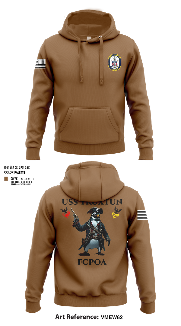 Hoodie, USS TRUXTUN DDG 103, Navy, Teamtime, Team time, sublimation, custom sports apparel, team uniforms, spirit wear, spiritwear, sports uniforms, custom shirts, team store, custom team store, fundraiser sports, apparel fundraiser