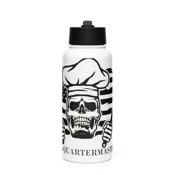 900 TEAM 2 3732293 Stainless Steel Water Bottle with a Straw Lid
