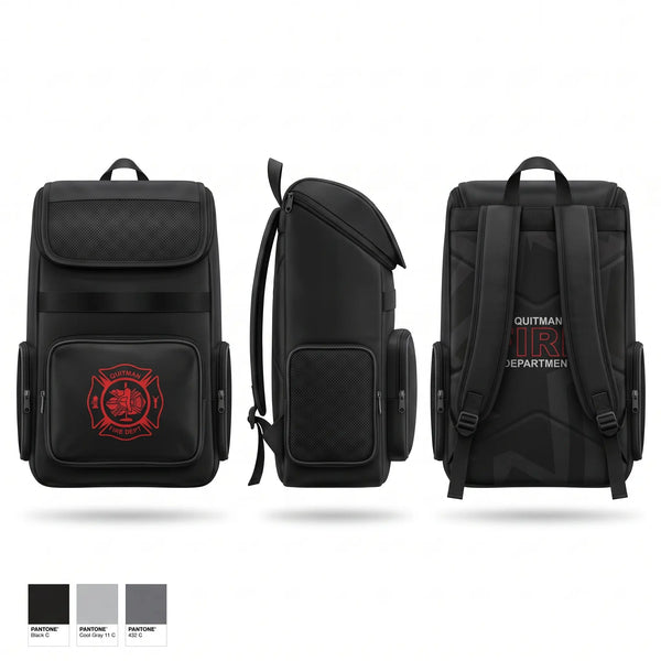 Gear Bag, Quitman Fire Department, Fire Department, Teamtime, Team time, sublimation, custom sports apparel, team uniforms, spirit wear, spiritwear, sports uniforms, custom shirts, team store, custom team store, fundraiser sports, apparel fundraiser