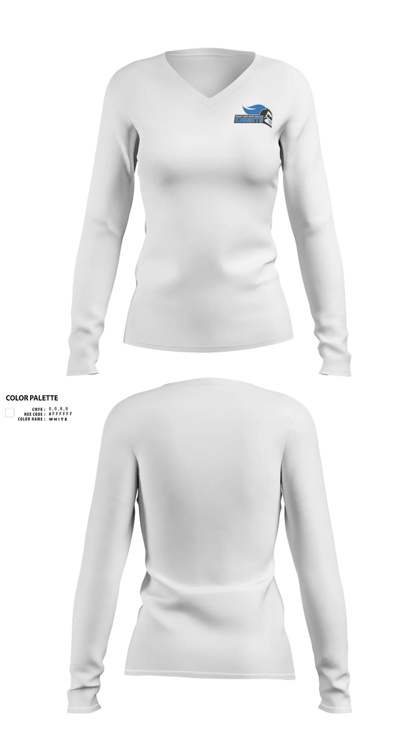 Womens Long Sleeve Vneck Shirt, Mount Saint Mary College Swimming, Swimming, Teamtime, Team time, sublimation, custom sports apparel, team uniforms, spirit wear, spiritwear, sports uniforms, custom shirts, team store, custom team store, fundraiser sports, apparel fundraiser