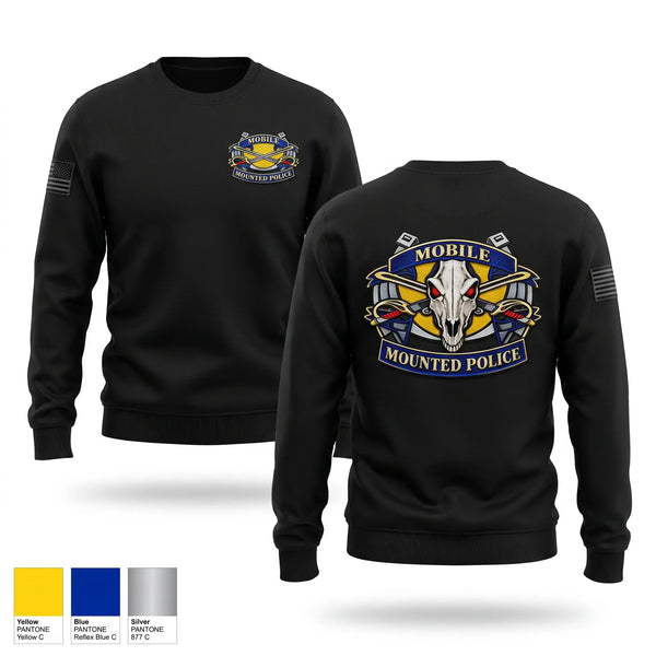 Crew Neck Sweatshirt, Mounted Mobile Unit, Police, Teamtime, Team time, sublimation, custom sports apparel, team uniforms, spirit wear, spiritwear, sports uniforms, custom shirts, team store, custom team store, fundraiser sports, apparel fundraiser
