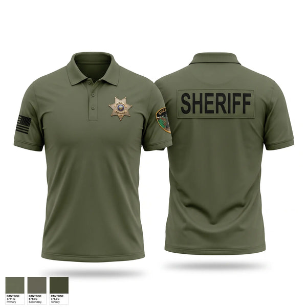 Short Sleeve Performance Polo, Shoshone County sheriffs office, Police, Teamtime, Team time, sublimation, custom sports apparel, team uniforms, spirit wear, spiritwear, sports uniforms, custom shirts, team store, custom team store, fundraiser sports, apparel fundraiser