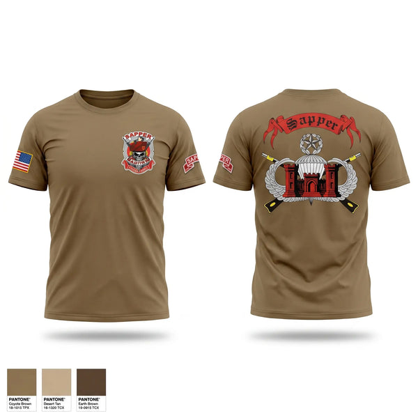 Old School Cotton Feel Shirt, 541st sapper company, Army, Teamtime, Team time, sublimation, custom sports apparel, team uniforms, spirit wear, spiritwear, sports uniforms, custom shirts, team store, custom team store, fundraiser sports, apparel fundraiser